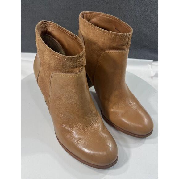 Kate Spade Luckie Ankle Boots Booties Tan Brown Suede Leather Women’s Size 7.5 - Picture 4 of 16